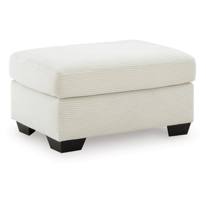 Greenbriar Ottoman - Ivory / Smoke