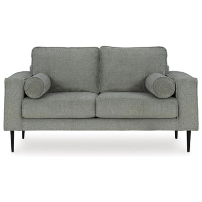Hazela Loveseat - Charcoal / Sandstone