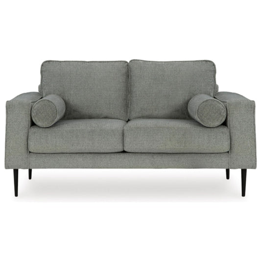 Hazela Loveseat - Charcoal / Sandstone