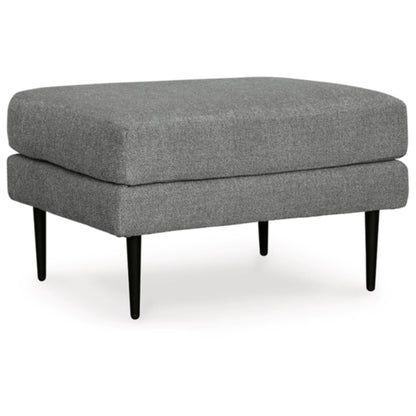 Hazela Ottoman - Charcoal / Sandston