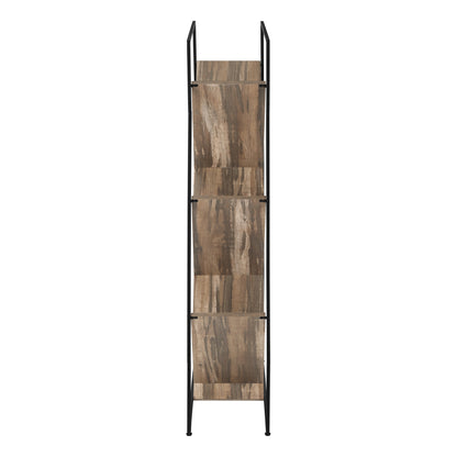 60" BOOKCASE M2202 - Brown Reclaimed / Dark Taupe / Grey