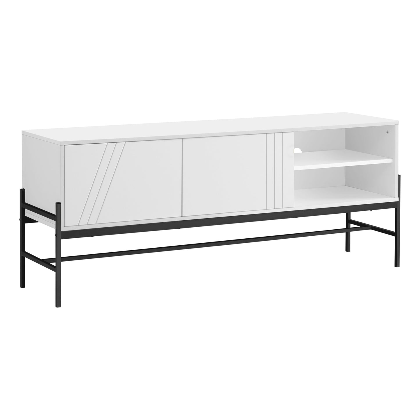 60'' TV STAND M2738 - Black / White / Grey