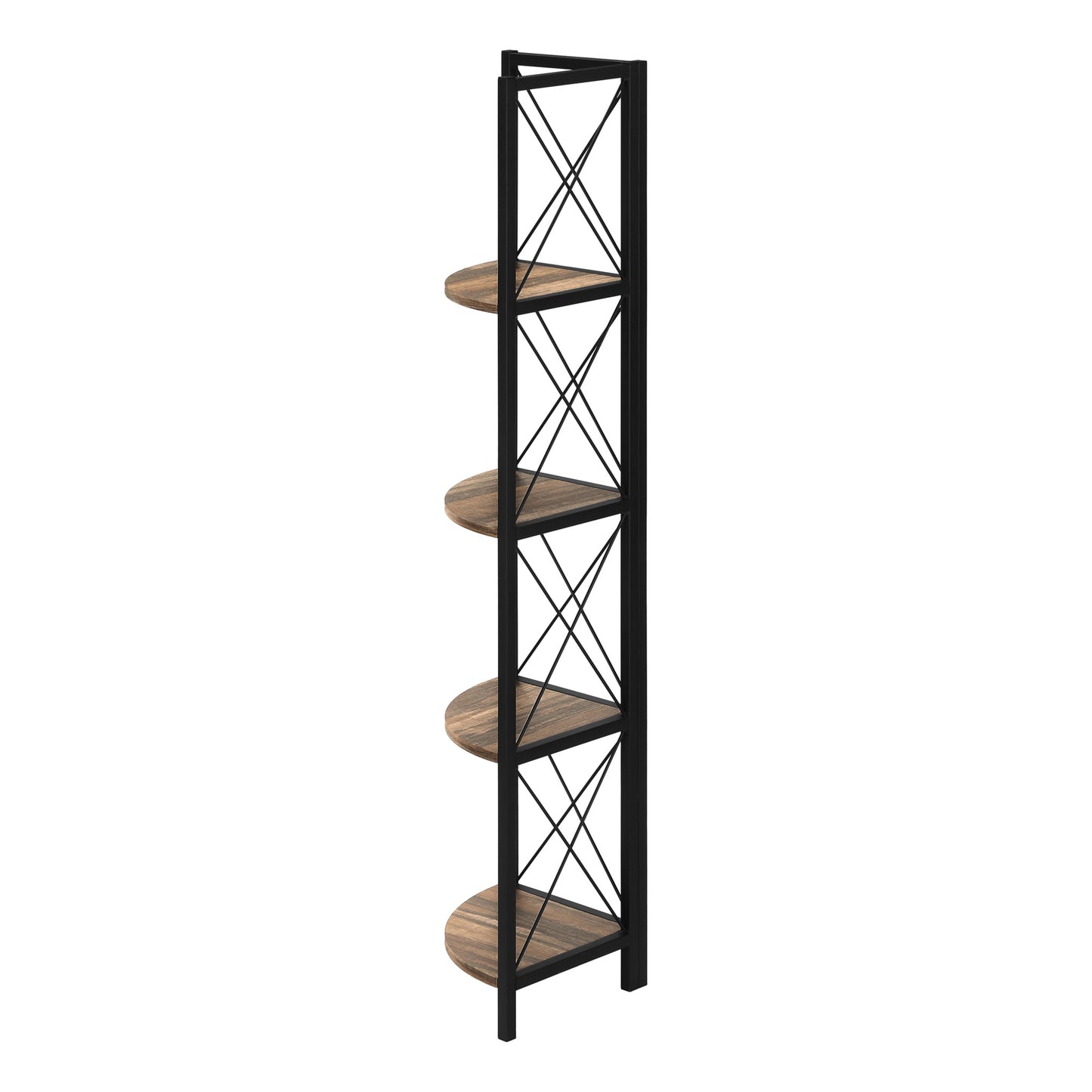 60" BOOKCASE M3646 - Brown Reclaimed / Grey / Dark Taupe / White Marble / Natural / Black / Black Marble / Espresso