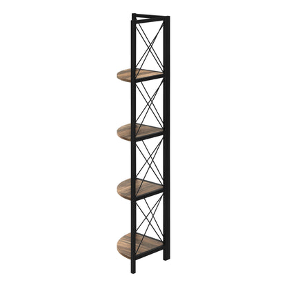 60" BOOKCASE M3646 - Brown Reclaimed / Grey / Dark Taupe / White Marble / Natural / Black / Black Marble / Espresso