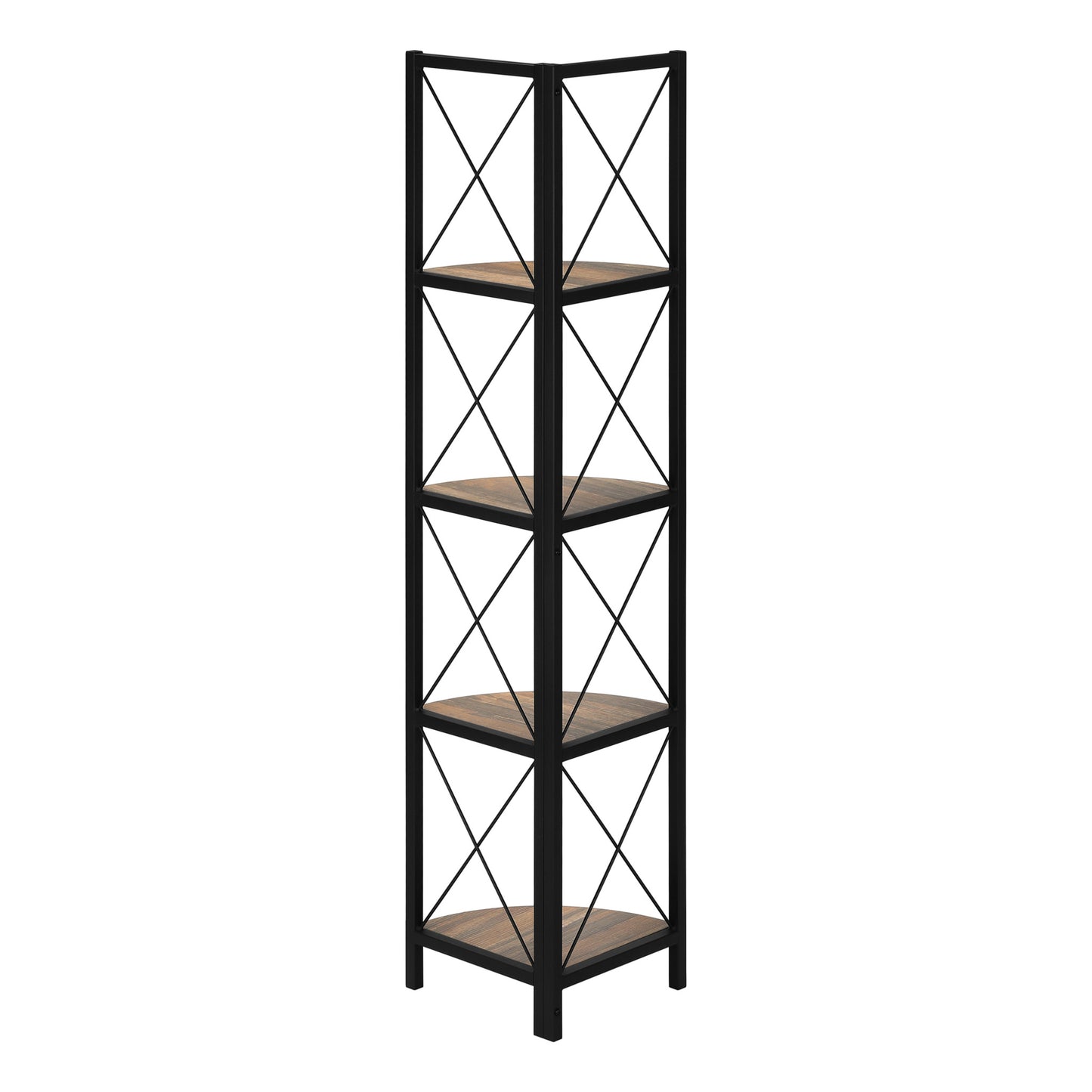 60" BOOKCASE M3646 - Brown Reclaimed / Grey / Dark Taupe / White Marble / Natural / Black / Black Marble / Espresso