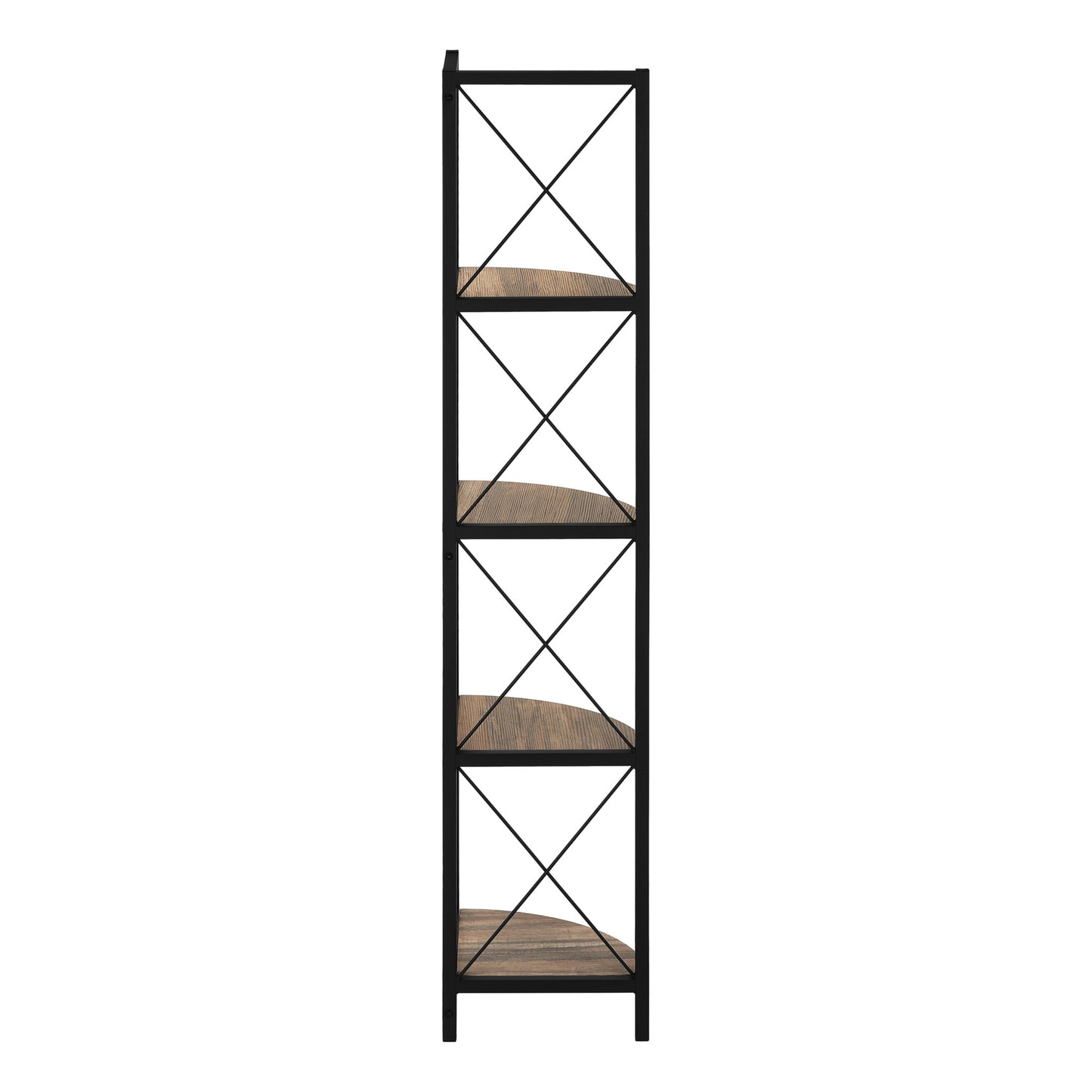 60" BOOKCASE M3646 - Brown Reclaimed / Grey / Dark Taupe / White Marble / Natural / Black / Black Marble / Espresso