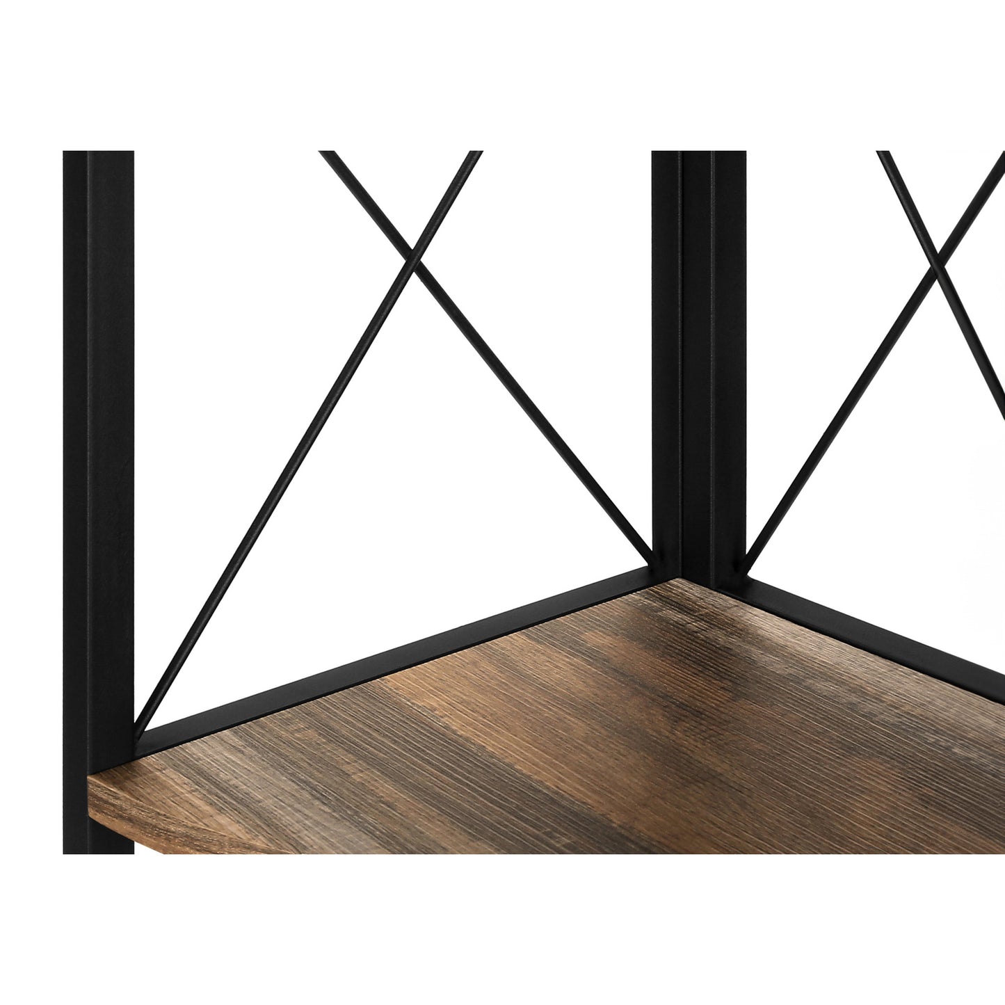 60" BOOKCASE M3646 - Brown Reclaimed / Grey / Dark Taupe / White Marble / Natural / Black / Black Marble / Espresso