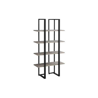 60" BOOKCASE M7237 - Dark Taupe
