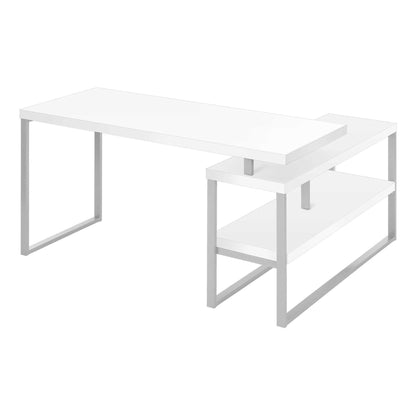 OFFICE DESK M7585 - White / Concrete