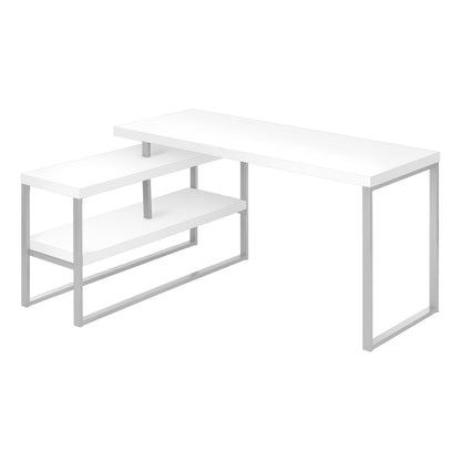 OFFICE DESK M7585 - White / Concrete