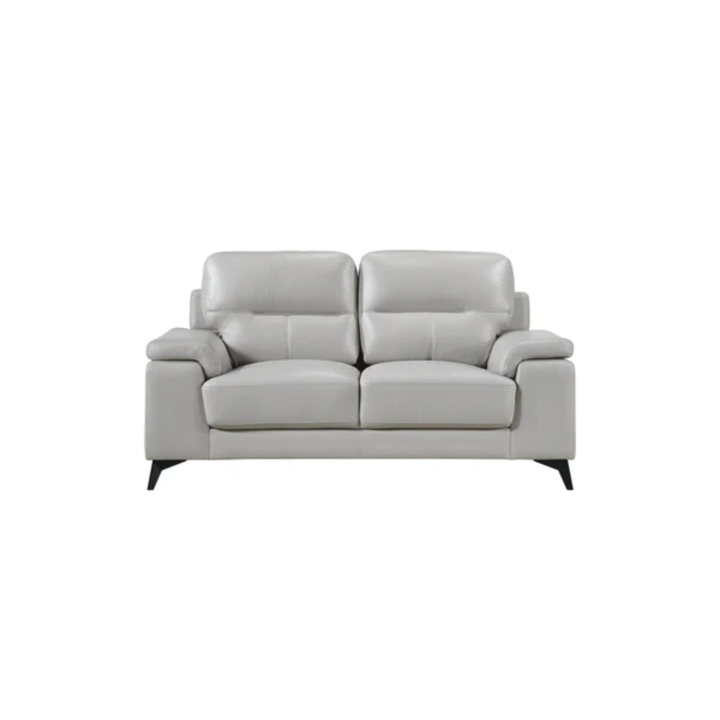 Mischa Loveseat -  Black / Dark Grey / Silver
