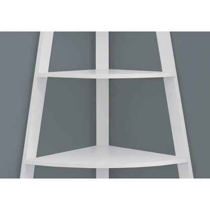 60" BOOKCASE M2425 - Dark Taupe / White