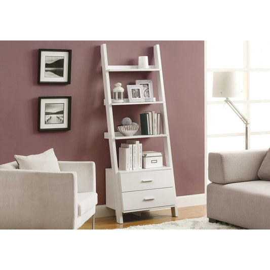 69" BOOKCASE M2562 -  Grey - White / Espresso / White