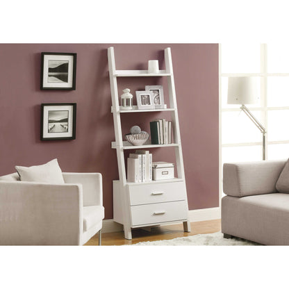 69" BOOKCASE M2562 -  Grey - White / Espresso / White