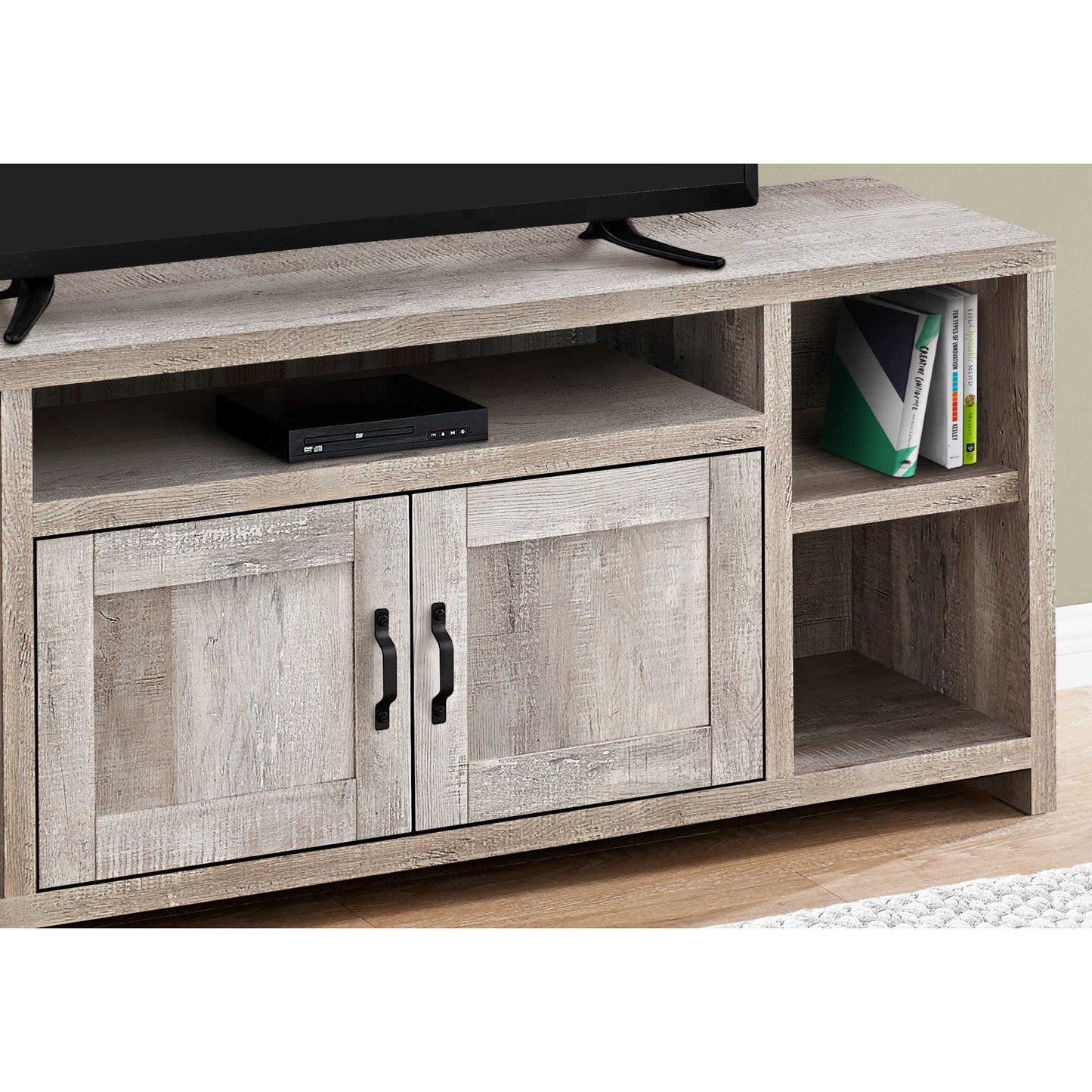 60'' TV STAND M2743 -  Taupe / Black