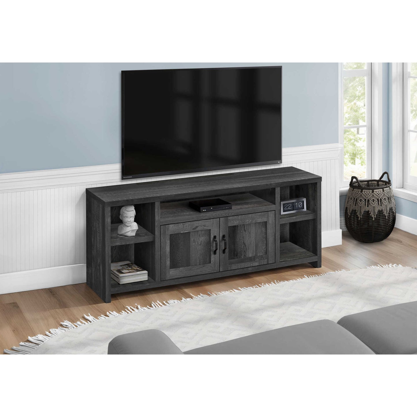 60'' TV STAND M2743 -  Taupe / Black