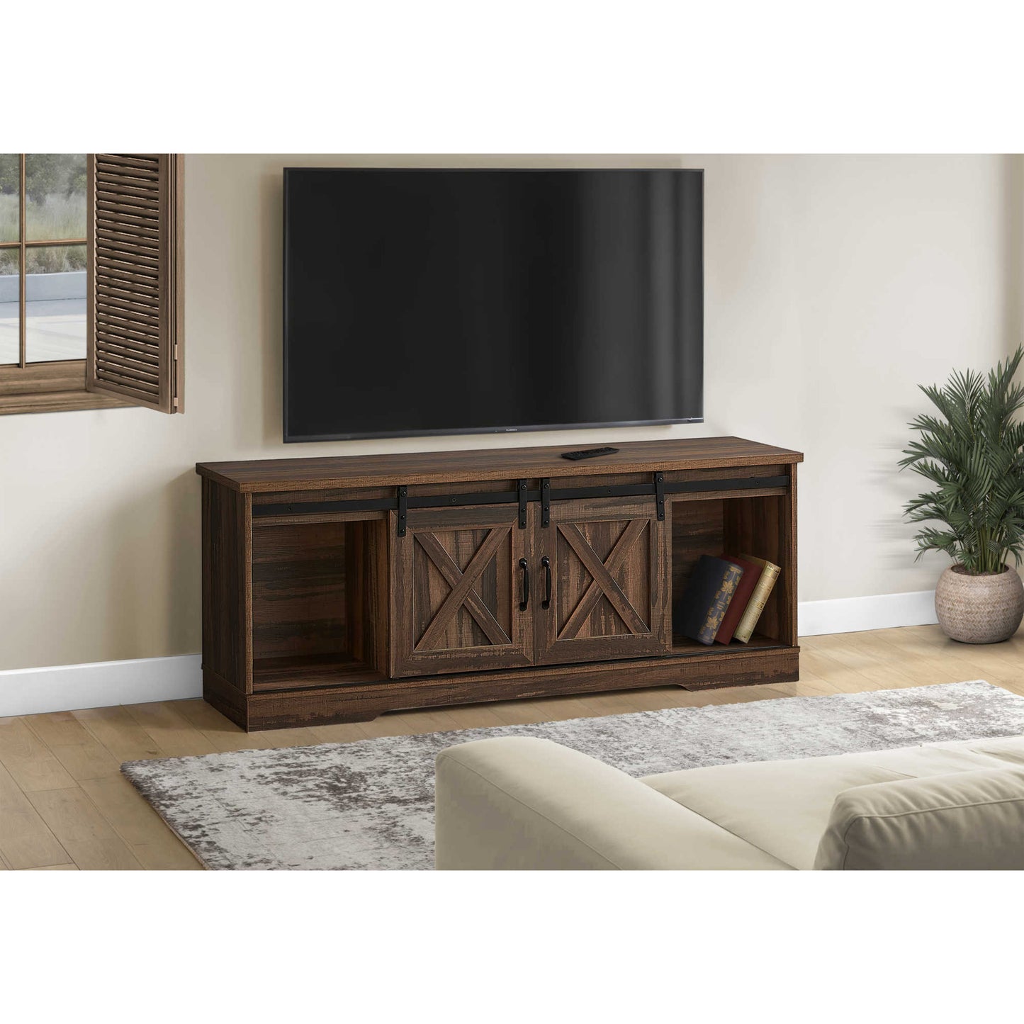 60'' TV STAND M2746 -  Grey / Brown / Dark Taupe