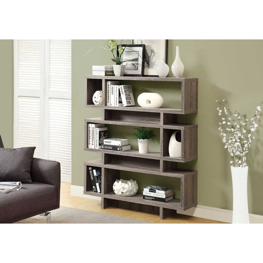 55" BOOKCASE M3251 - Dark Taupe