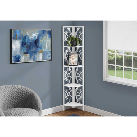 62" BOOKCASE M3623 - Espresso / White / Dark Taupe
