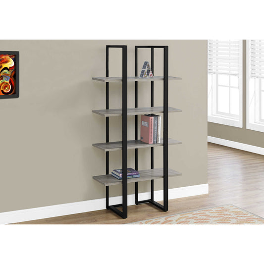 60" BOOKCASE M7237 - Dark Taupe