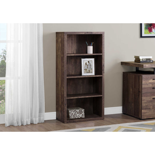 48" BOOKCASE M7404 - Brown / Grey / Taupe