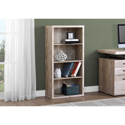 48" BOOKCASE M7404 - Brown / Grey / Taupe