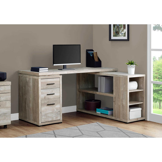 OFFICE DESK M7422 - Taupe Reclaimed Wood