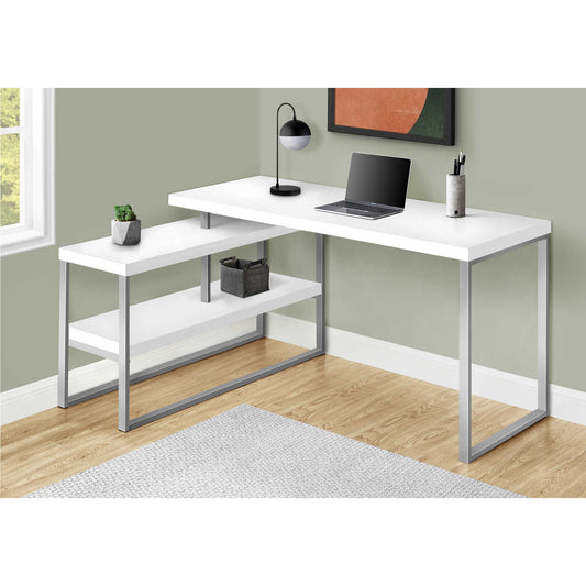 OFFICE DESK M7585 - White / Concrete