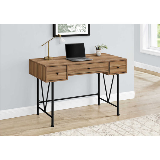 OFFICE DESK M7672 - Light Reclaimed Wood / Walnut / Cherry