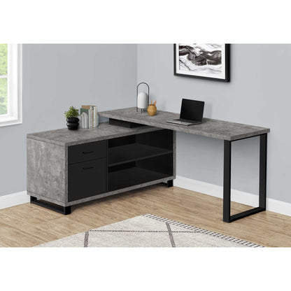 OFFICE DESK M7716 - Black / White / Cherry / Reclaimed / Grey / Modern Grey / Espresso