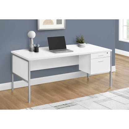 OFFICE DESK M7730 - Grey / White
