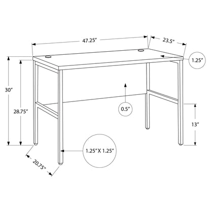 OFFICE DESK M7726 - Grey / White