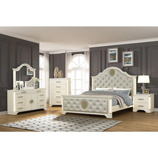 Jasmine Bedroom Set B1291 (Gold Beige)