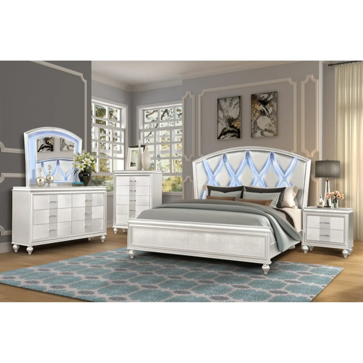 Ginger Bedroom Set B1141 (White)