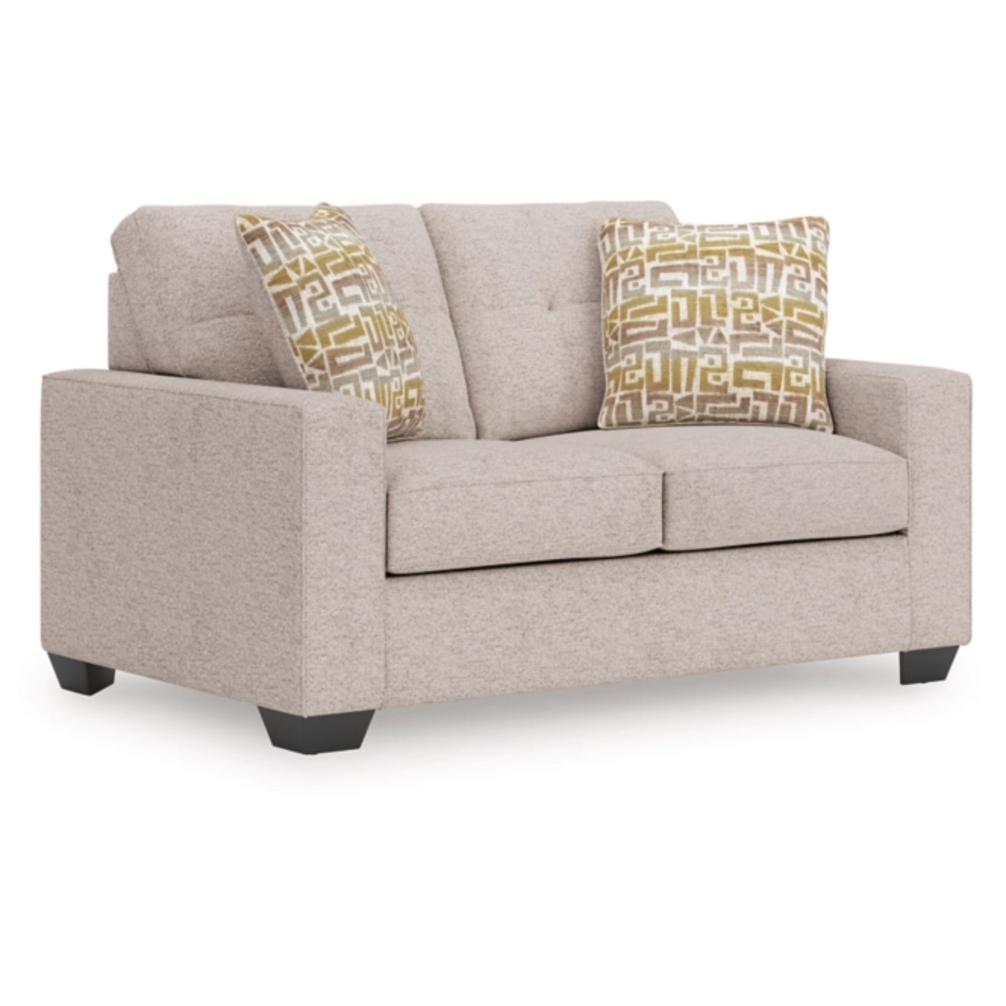 Larimer Loveseat - Stone / Iron