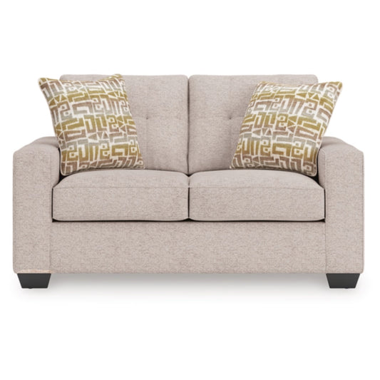 Larimer Loveseat - Stone / Iron