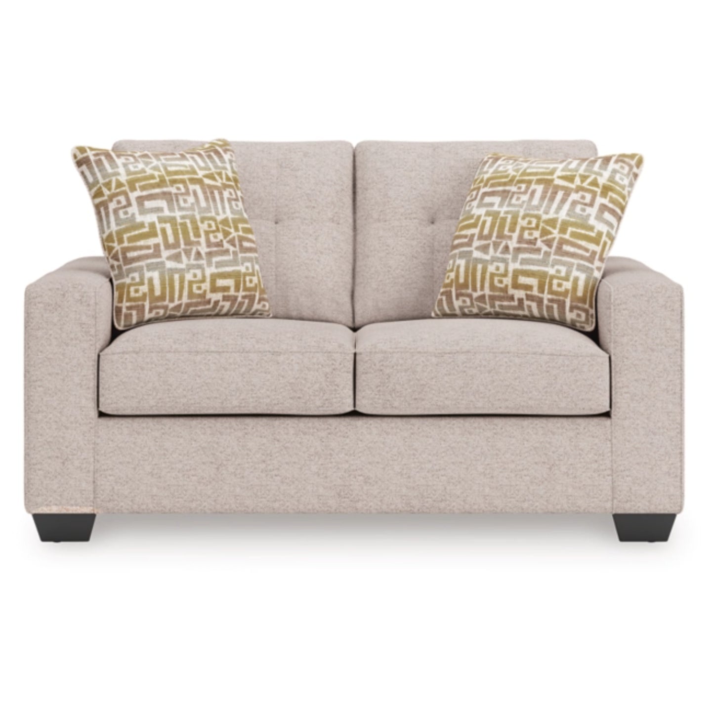 Larimer Loveseat - Stone / Iron