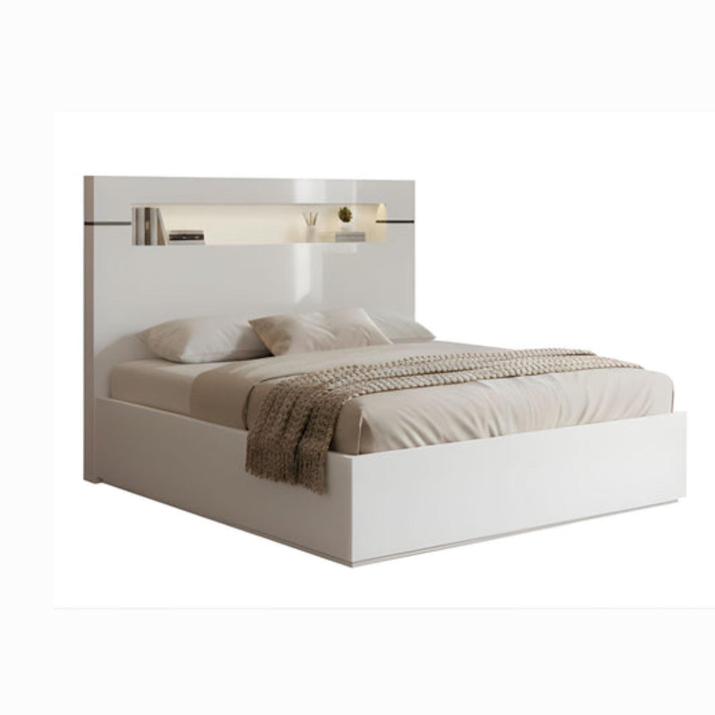 Lumina Queen 6pc Bedroom Set - White