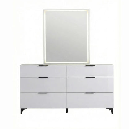 Lumina Queen 6pc Bedroom Set - White