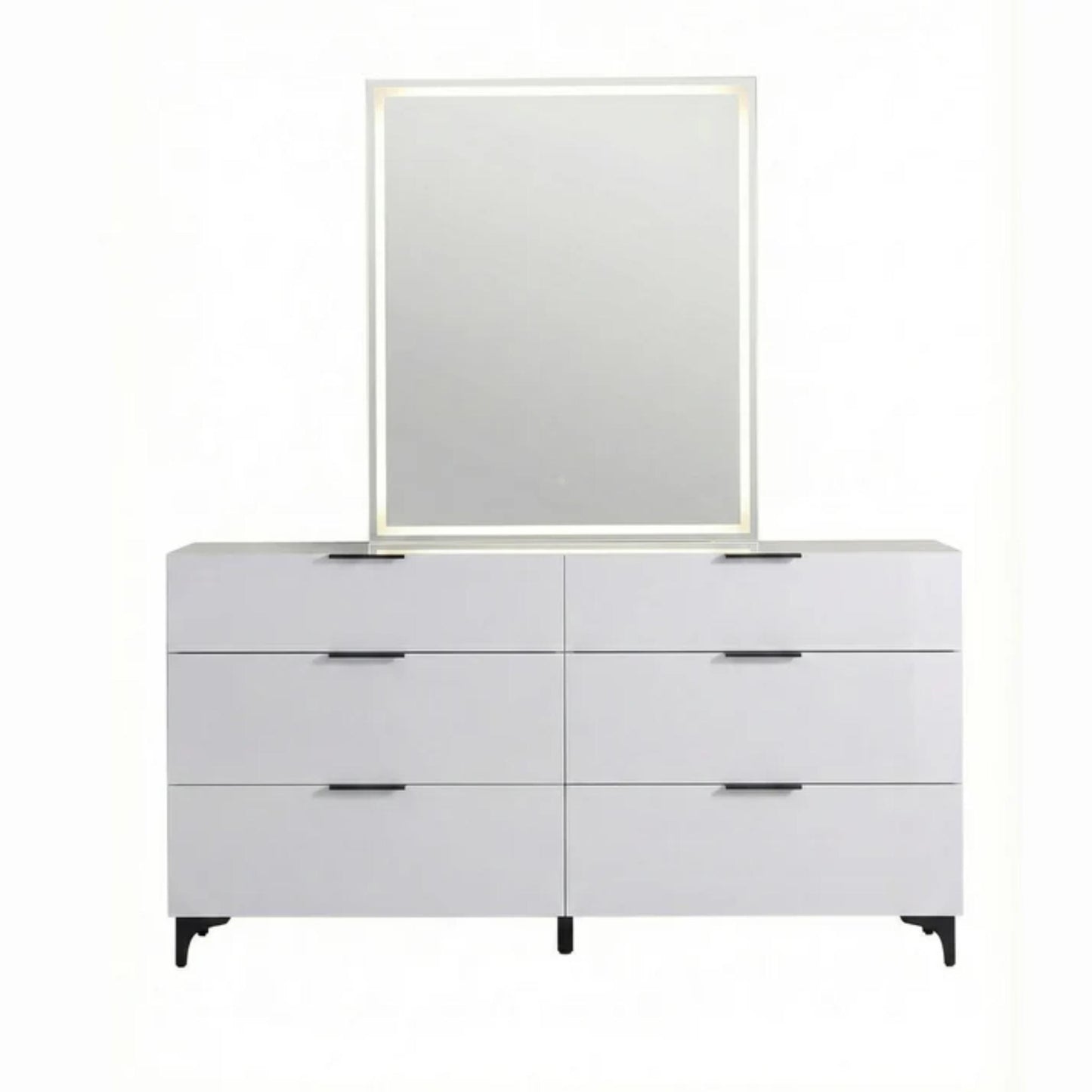 Lumina King 6pc Bedroom Set - White