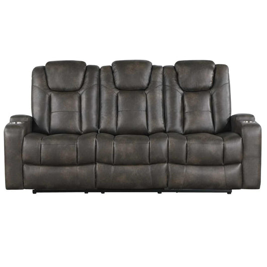 McBride Power Reclining Sofa M9213 - Brown - Grey