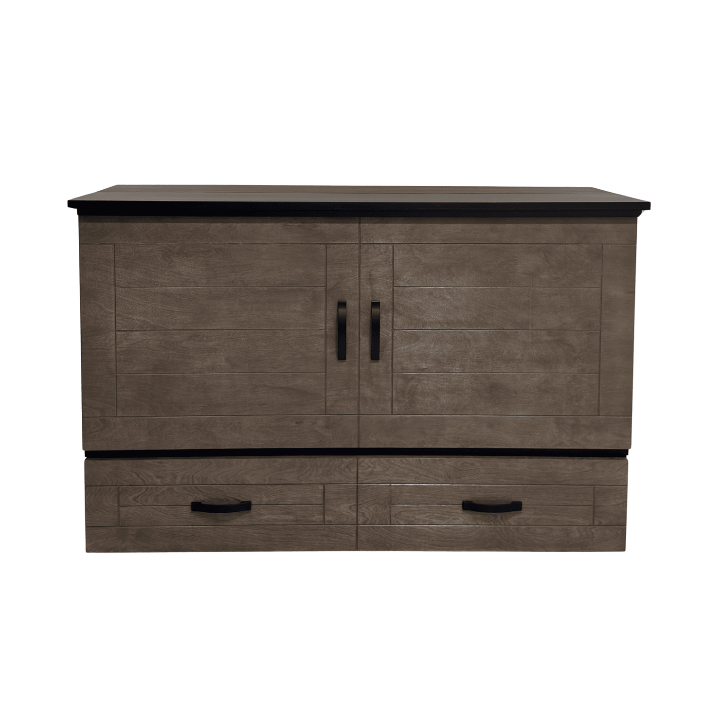 Metro Cabinet Bed -  Pebble Grey and Black