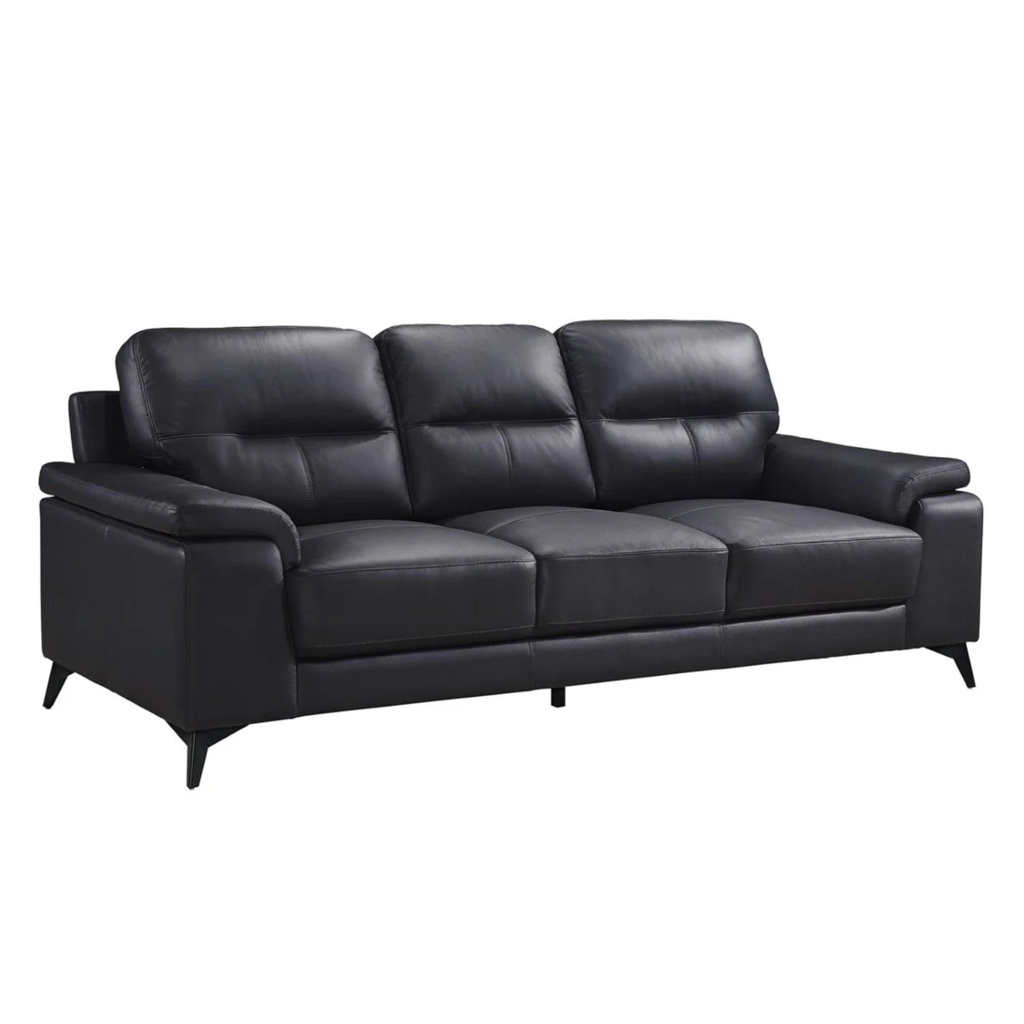 Mischa Sofa - Black / Dark Grey / Silver