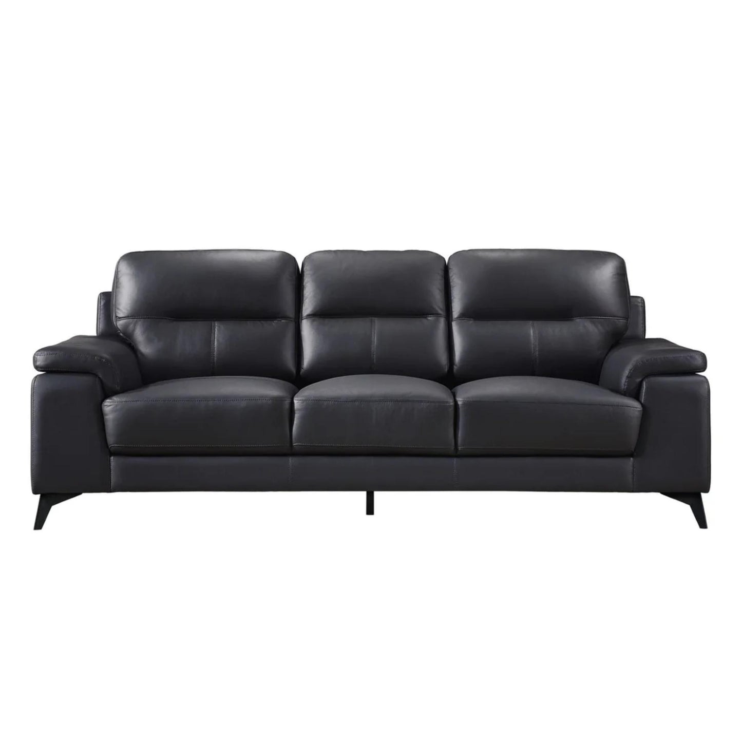 Mischa Sofa - Black / Dark Grey / Silver