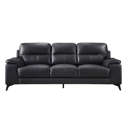 Mischa Sofa - Black / Dark Grey / Silver
