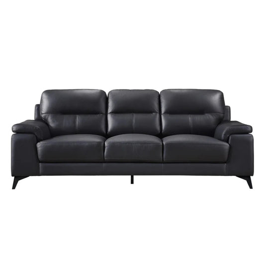 Mischa Sofa - Black / Dark Grey / Silver
