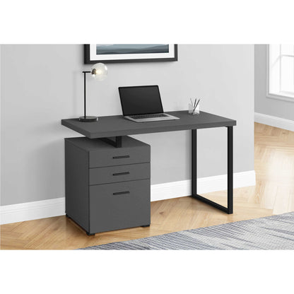 OFFICE DESK M7643 - Natural / Cherry / White - Concrete / Grey - Black / White / Modern Grey / Modern Taupe