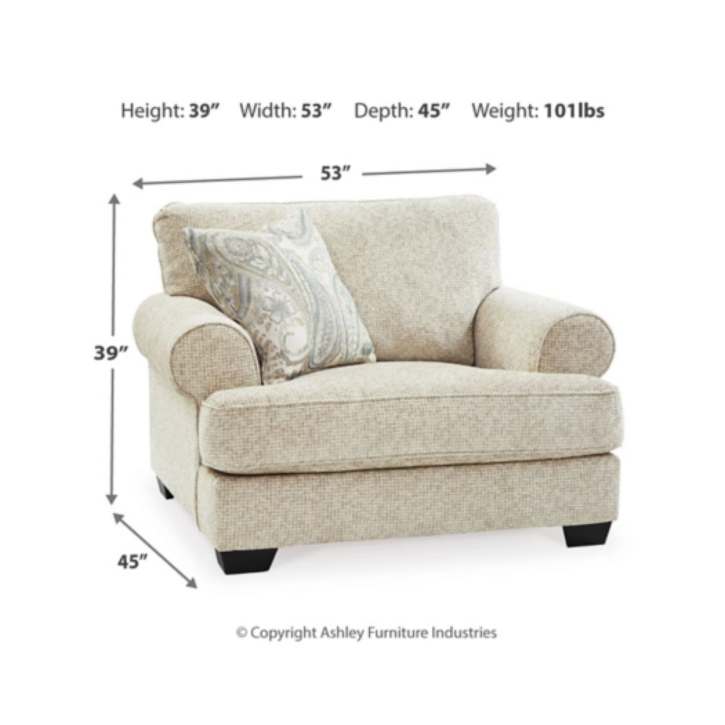 Monaghan Chair and a Half - Sandstone