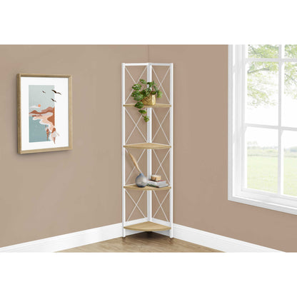 60" BOOKCASE M3646 - Brown Reclaimed / Grey / Dark Taupe / White Marble / Natural / Black / Black Marble / Espresso