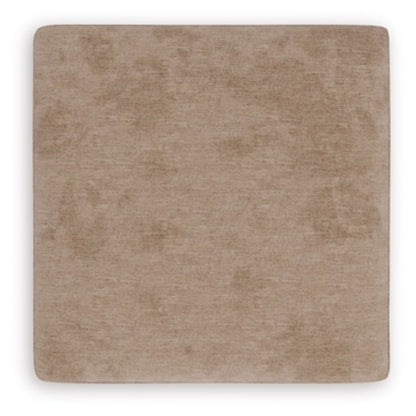 Olten Oversized Accent Ottoman - Mocha / Graphite